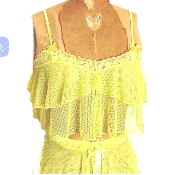 Savage X Fenty baby doll ruffled top and short set - Picture 4 of 12